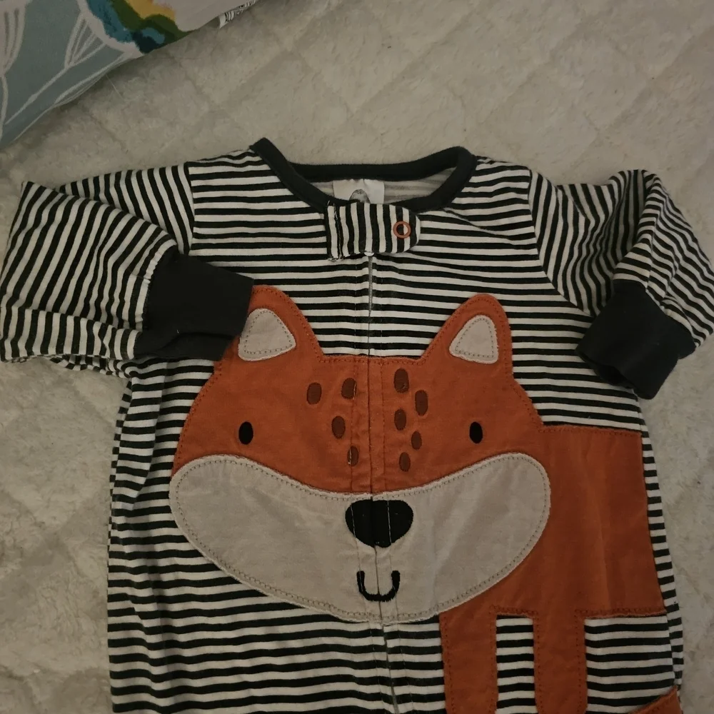 Gerber Black and Orange Fox One Piece